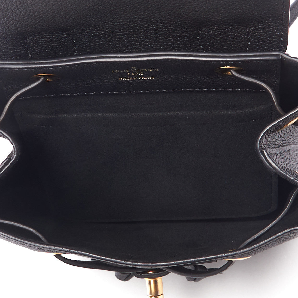 Louis Vuitton Calfskin Lockme Mini Backpack Black 6 of 9