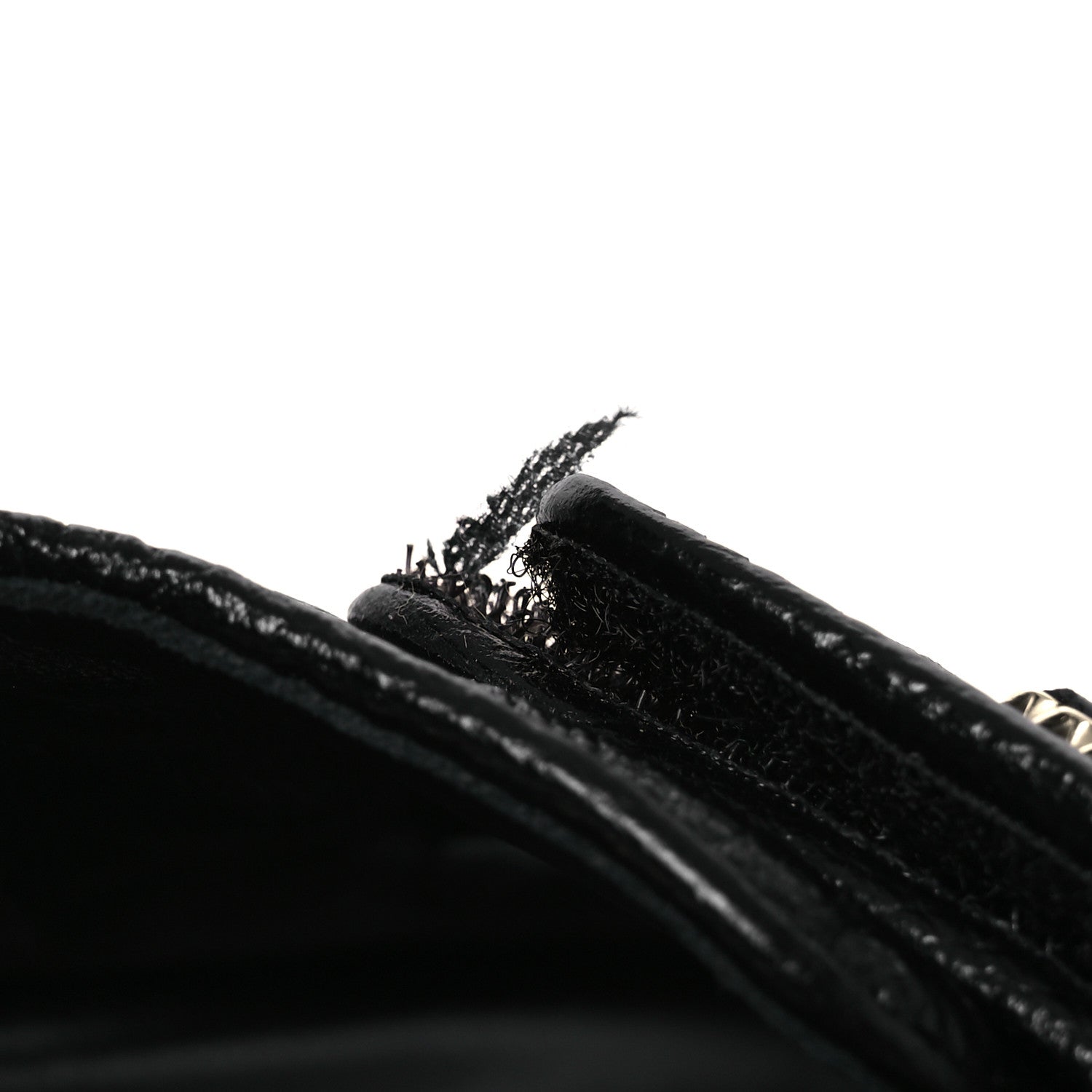 Chanel Grained Calfskin Velcro Dad Sandals 37.5 Black 37.5 Black 11 of 13