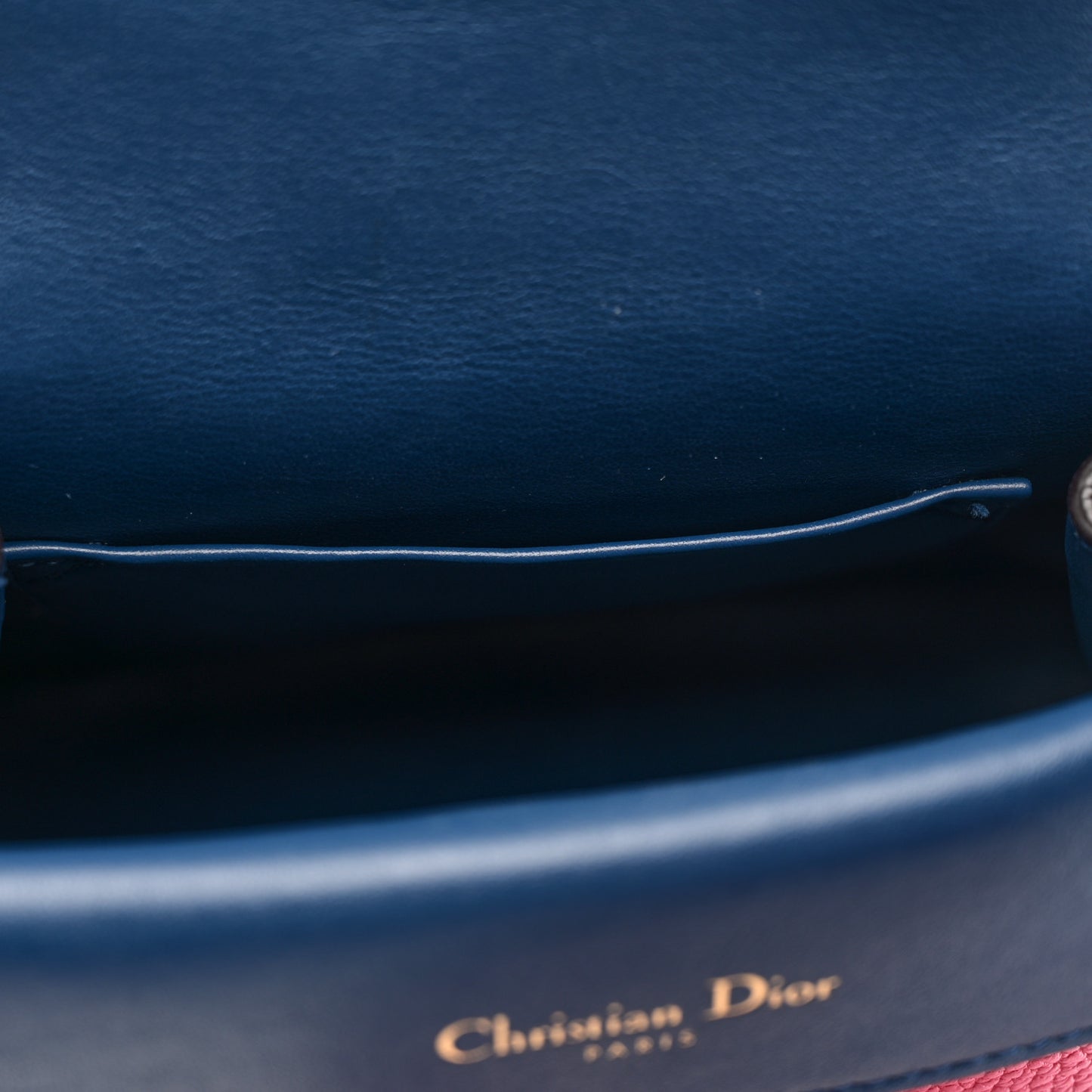 Bullcalf Mini Be Dior Flap Pink Blue