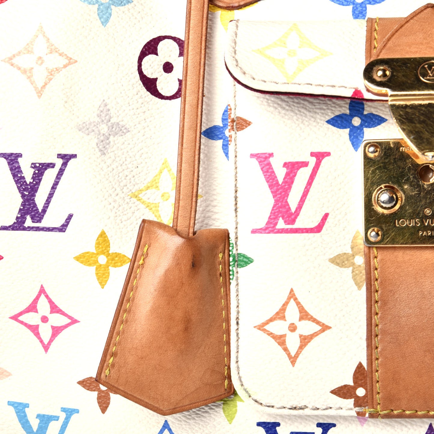 Monogram Multicolor Speedy 30 White