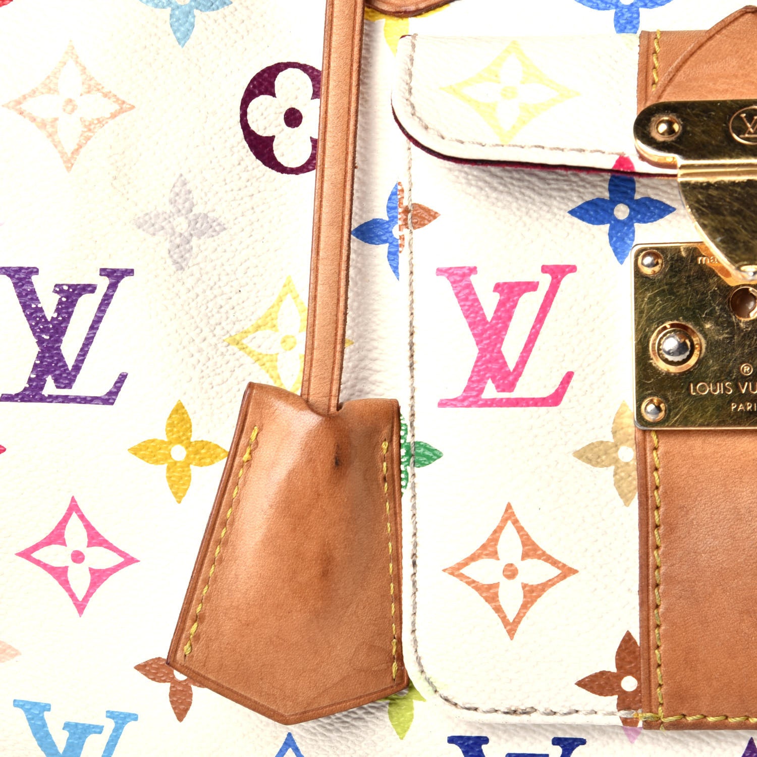 Louis Vuitton Monogram Multicolor Speedy 30 White 10 of 10
