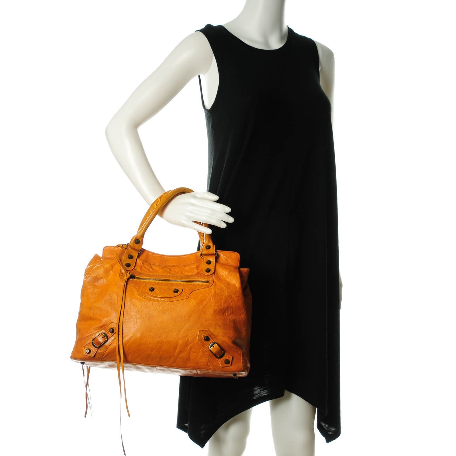 Balenciaga Chevre Classic Hardware Step Bag Marigold 2 of 8