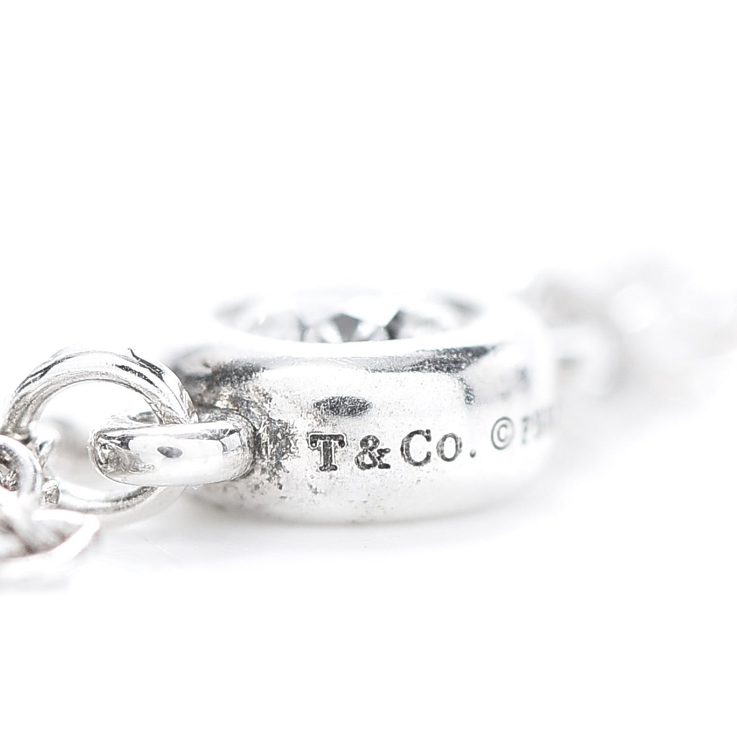 Sterling Silver Diamond Elsa Peretti Diamonds by the Yard Ring 56 7.5