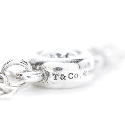 Tiffany Sterling Silver Diamond Elsa Peretti Diamonds by the Yard Ring 56 7.5 5 of 6