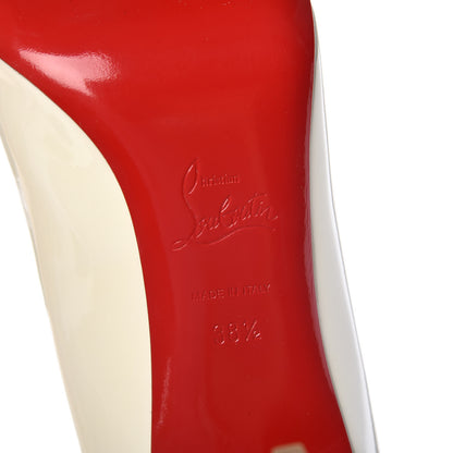 Christian Louboutin Patent Decollete 554 85 Pumps 38.5 Snow 6 of 8