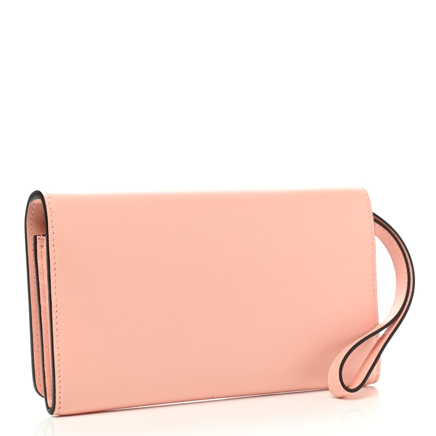Calfskin Macaron Spiked Flap Wallet Mystic Pink