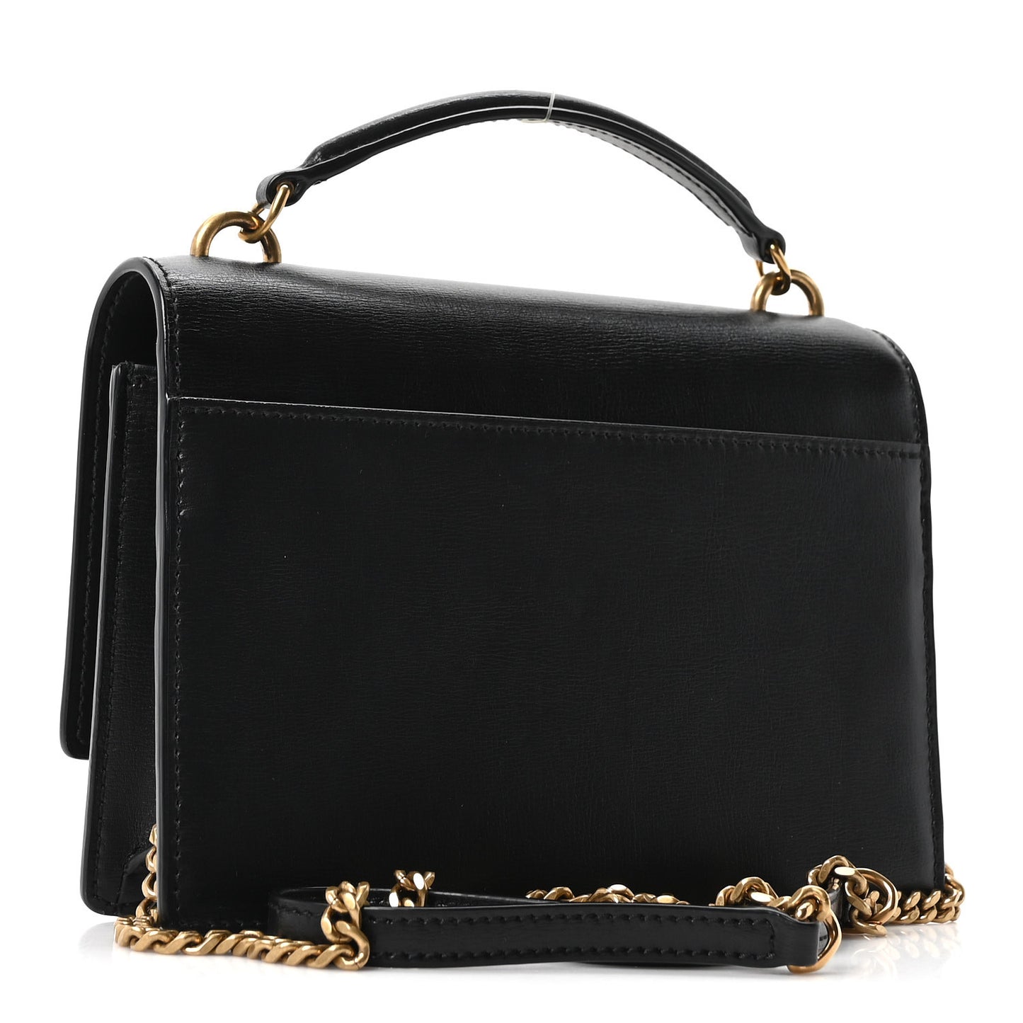 Calfskin Monogram Sunset Chain Wallet Black