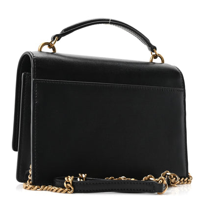 Saint Laurent Calfskin Monogram Sunset Chain Wallet Black 3 of 9