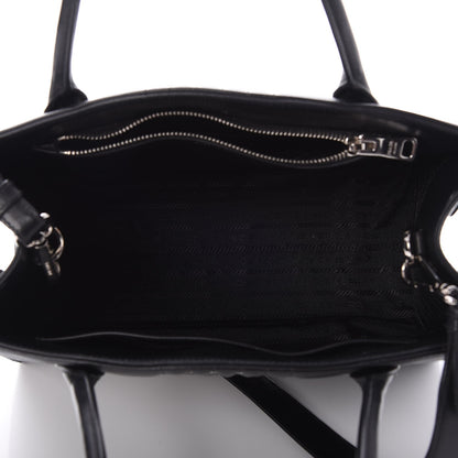 Prada Soft Calfskin Diagramme Handbag Nero Black 5 of 8