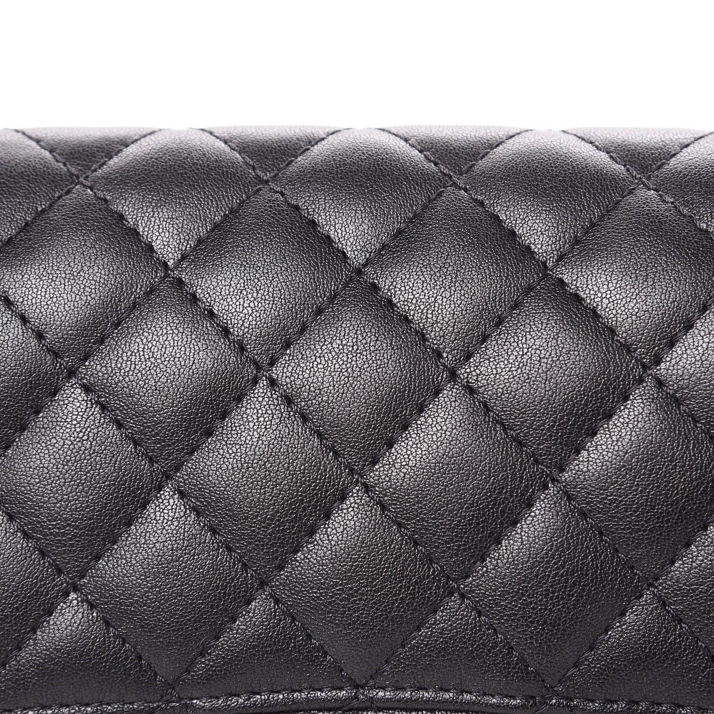 Metallic Sheepskin Quilted 2.55 Reissue 225 Flap Black