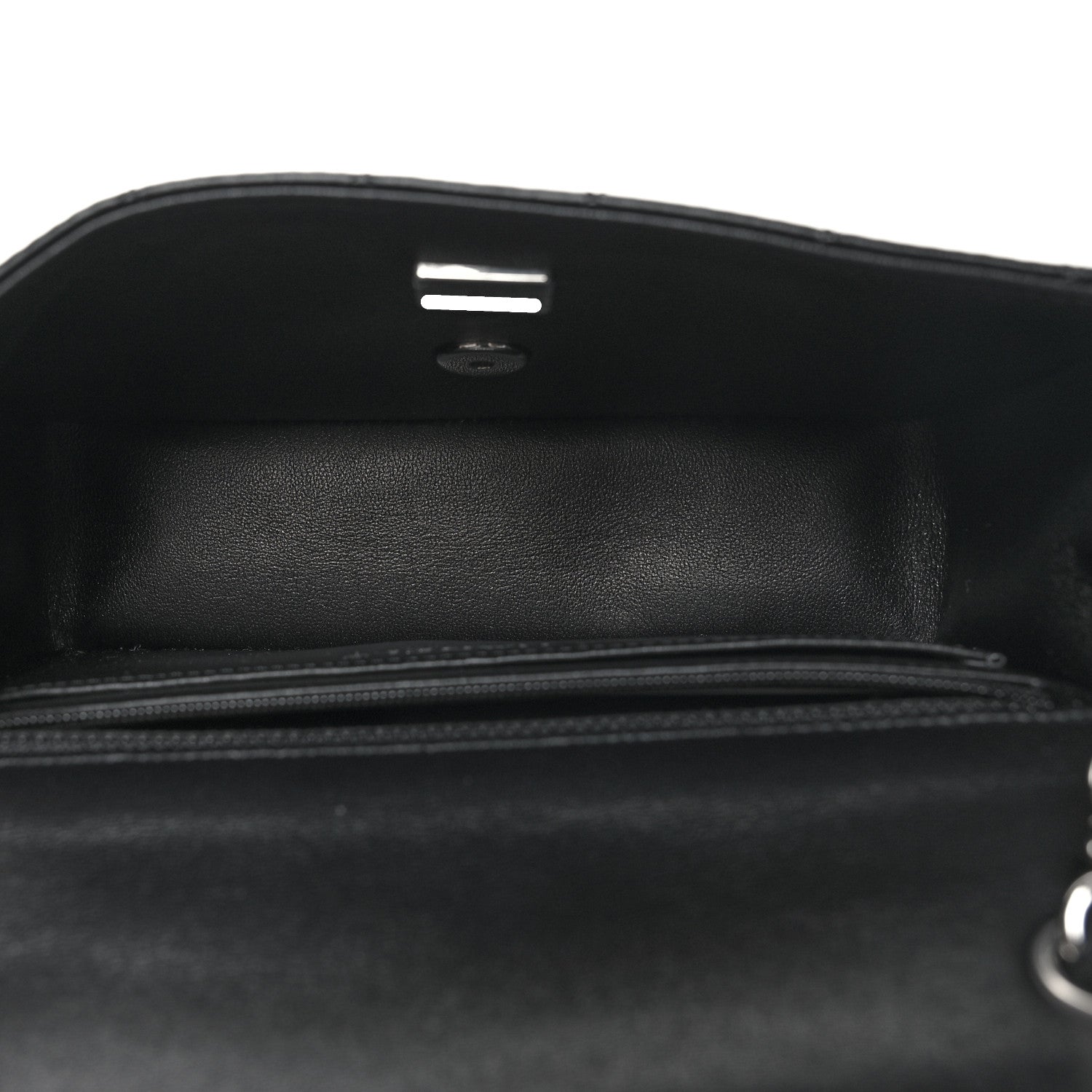 Chanel Lambskin Quilted Mini Rectangular Flap Black 5 of 11