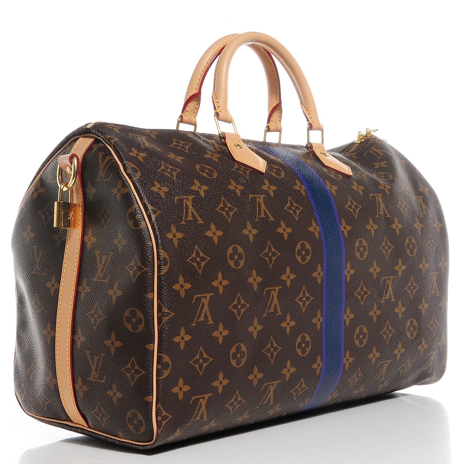 Louis Vuitton Monogram My LV Heritage Speedy Bandouliere 40 Violet Blue Marine 3 of 7