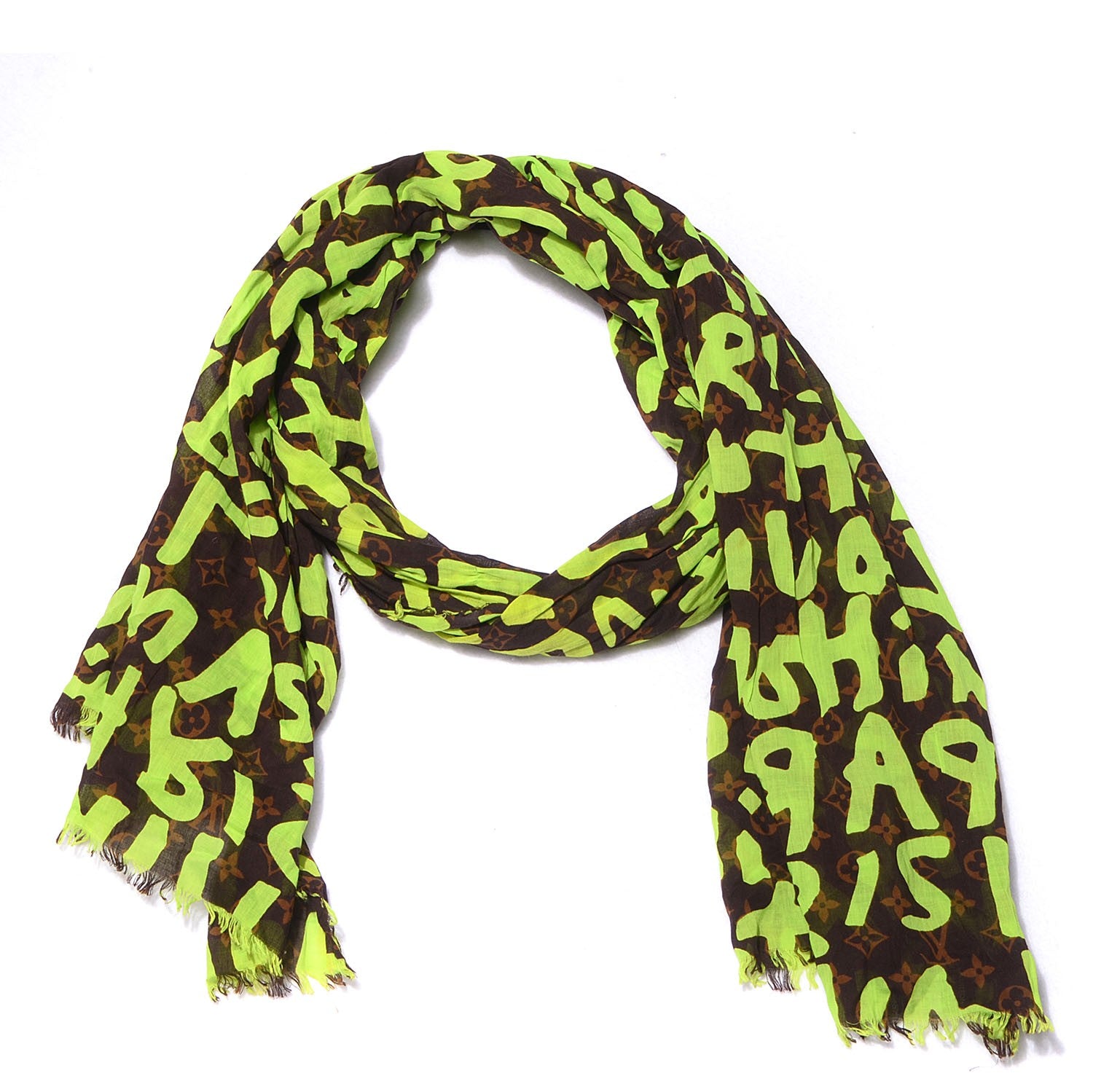 Louis Vuitton Cotton Graffiti Green 4 of 6