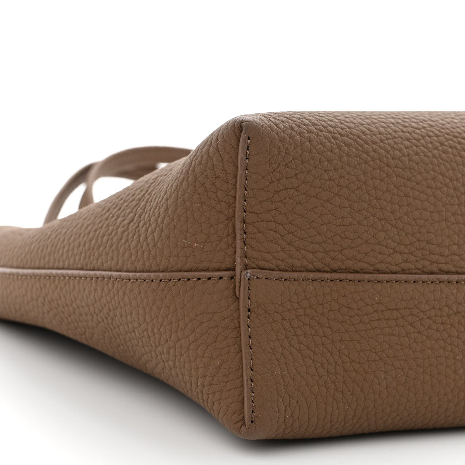 The Row Matte Grained Calfskin Small Park Tote Brown 8 of 9