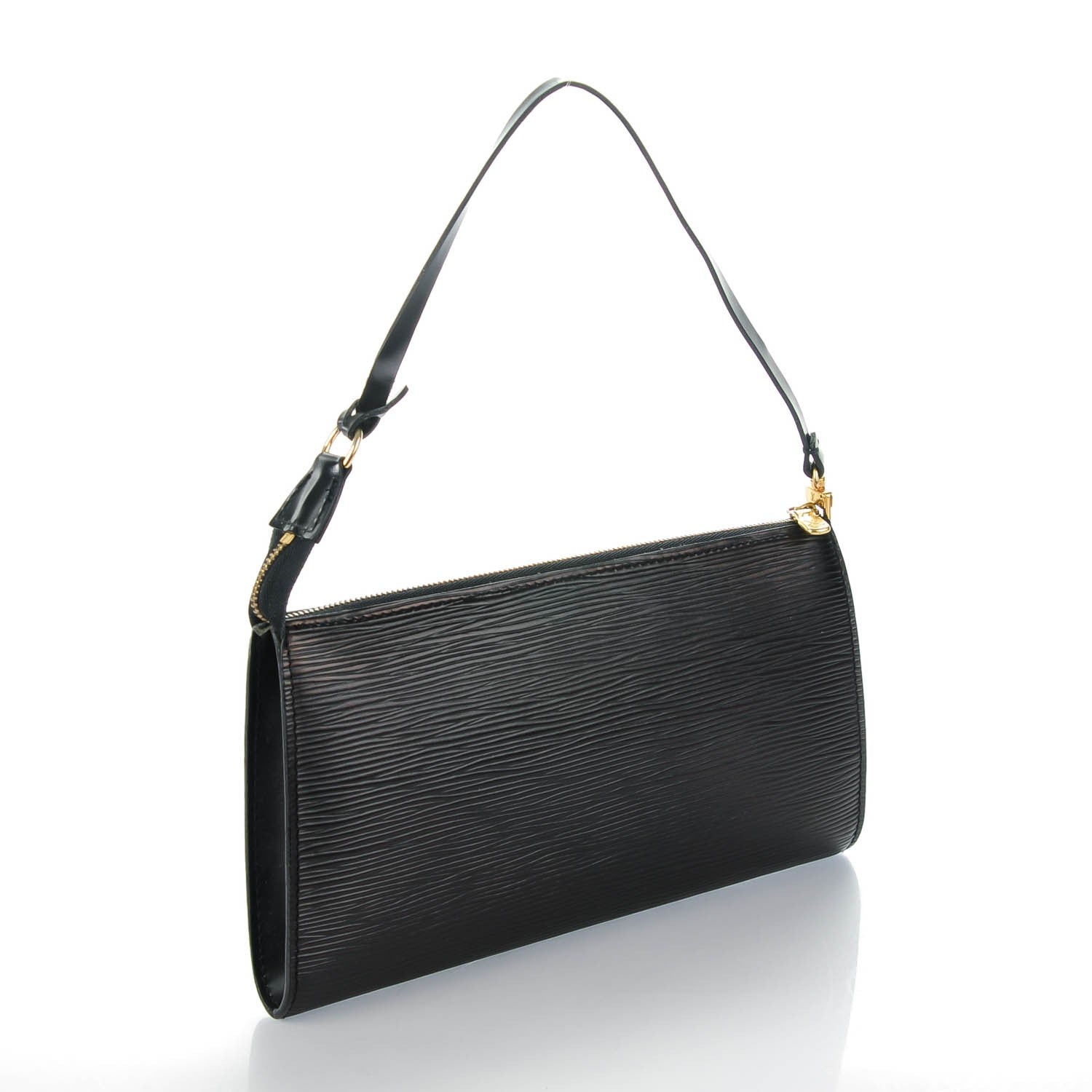 Louis Vuitton Epi Pochette Accessories 24 Black 3 of 7