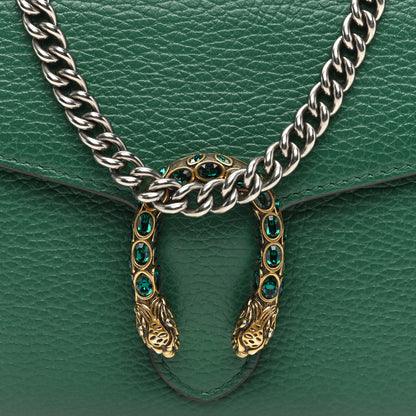 Gucci Calfskin Mini Dionysus Chain Wallet Emerald 8 of 10