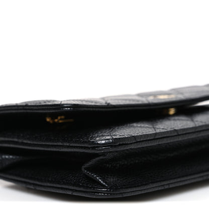 Chanel Caviar Quilted Wallet On Chain WOC Black 10 of 13