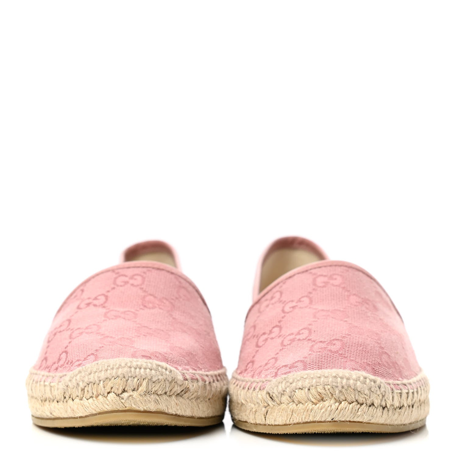 Gucci Monogram Espadrilles 38.5 Soft Pink 2 of 7