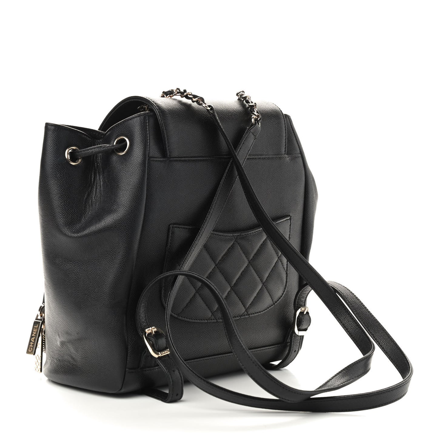 Caviar Quilted Business Affinity Backpack Black