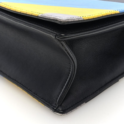 Christian Dior Lambskin Diagonal Quilted Diorama Flap Bag Black Multicolor 9 of 9
