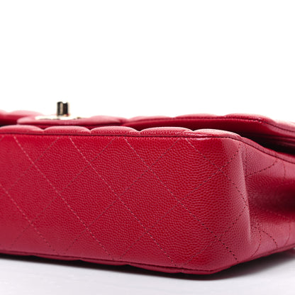 Chanel Caviar Quilted Medium Double Flap Red 7 of 14