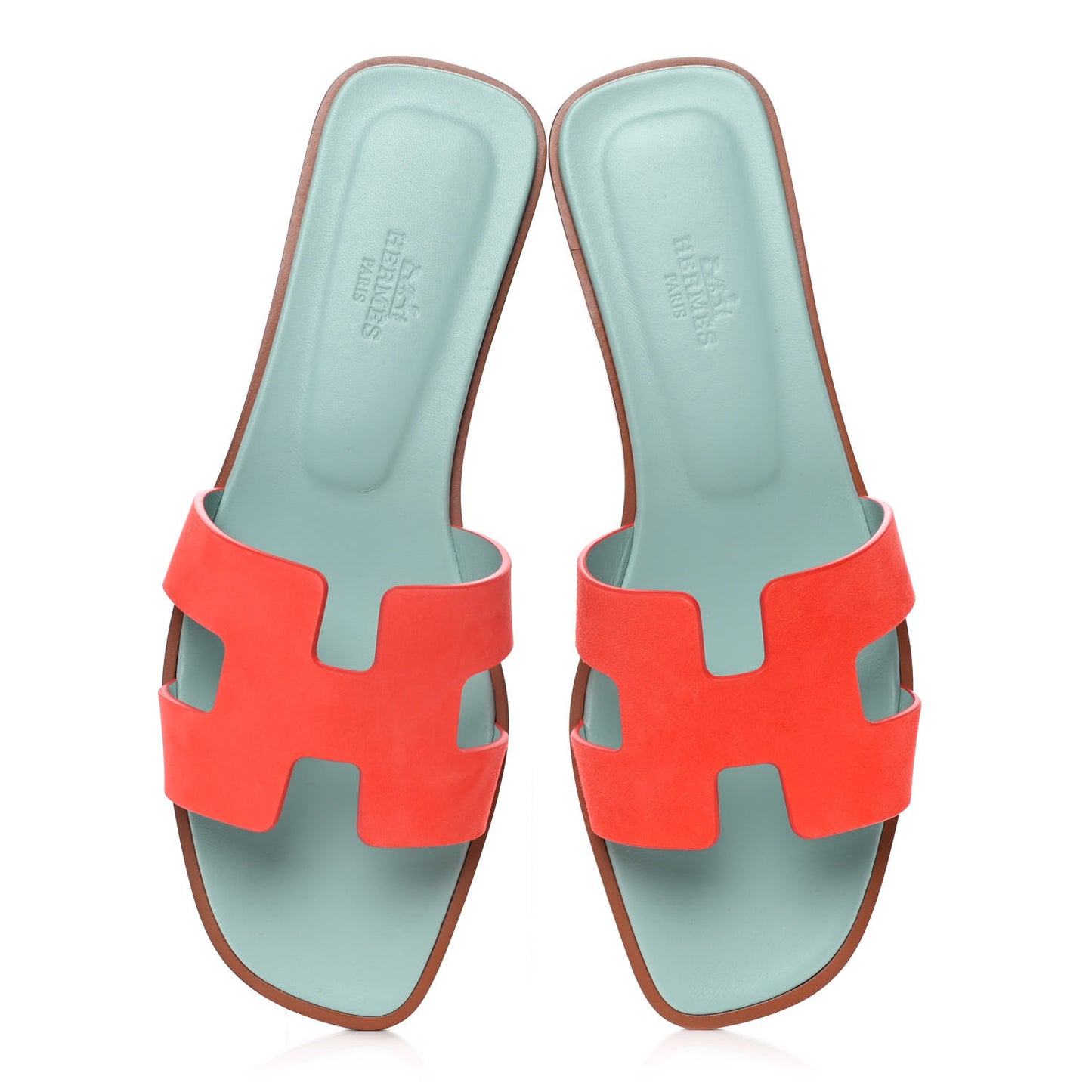 Suede Goatskin Oran Sandals 38.5 Rose Sorbet