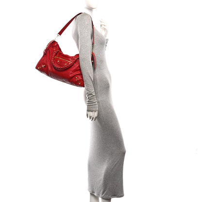 Balenciaga Agneau Giant 12 Gold Hardware City Rouge Lipstick 2 of 11