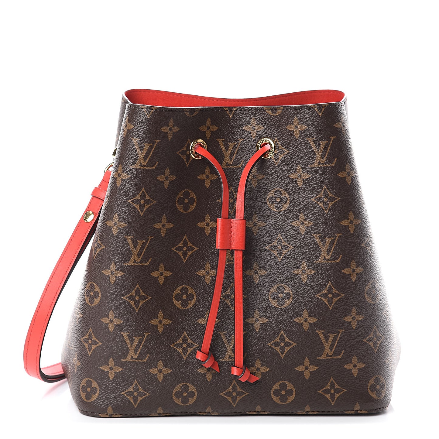 Monogram Braided Neonoe Coquelicot