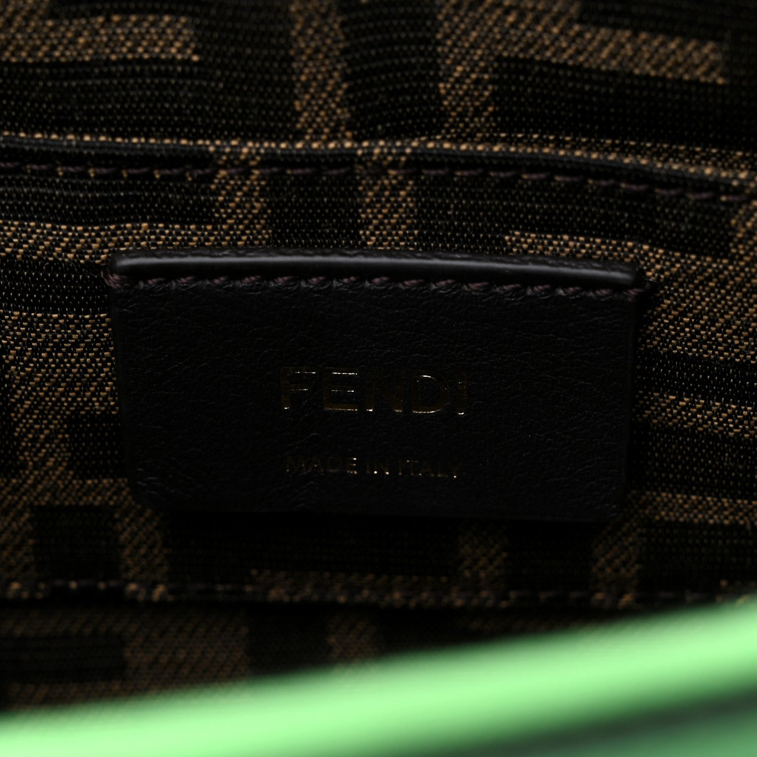 Fendi Vitello King Plexiglass Logo Embossed Mini By The Way Top Handle Boston Bag Edamame 6 of 9