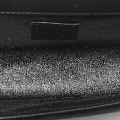 Gucci Velvet Crystal Square G Shoulder Bag Black 5 of 10