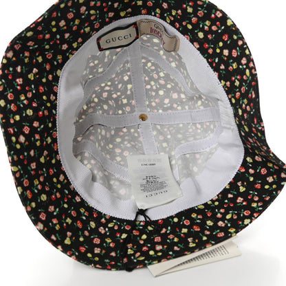Gucci X LIBERTY OF LONDON Canvas Floral Print Bucket Hat M Black Multicolor 7 of 9