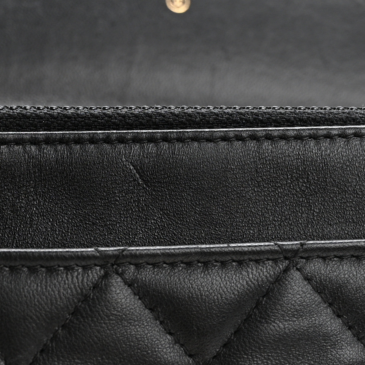 Chanel Lambskin Quilted Trendy CC Wallet On Chain WOC Black 12 of 16