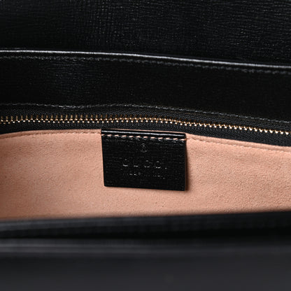 Gucci Azalea Calfskin Horsebit 1955 Shoulder Bag Black 6 of 9