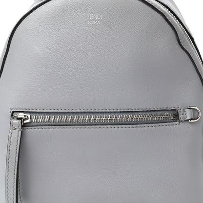Fendi Vitello Dolce Studded Croc Tail Mini Backpack Grey 10 of 13