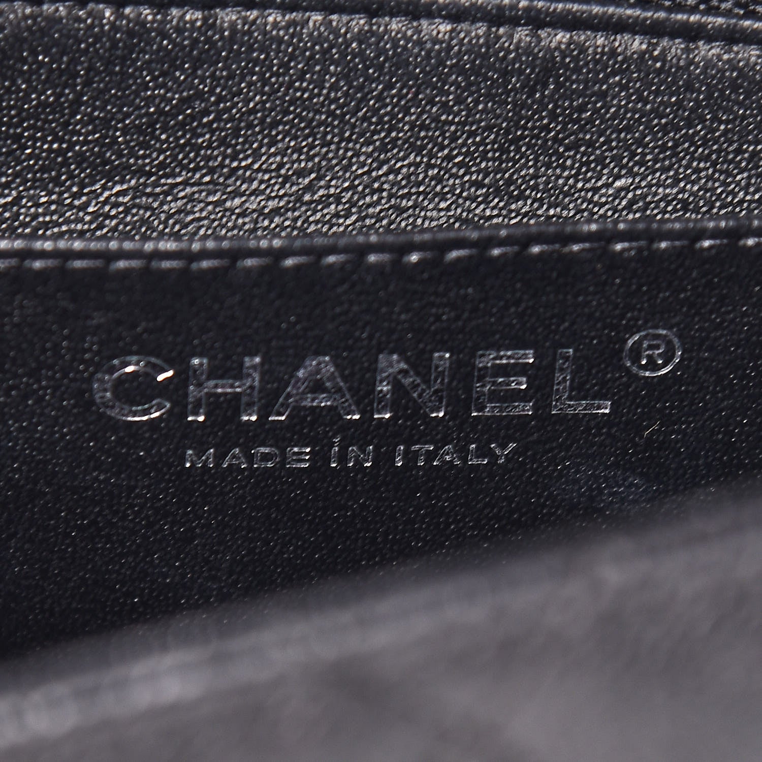 Chanel Crumpled Calfskin Quilted Mini Square Flap So Black 8 of 11