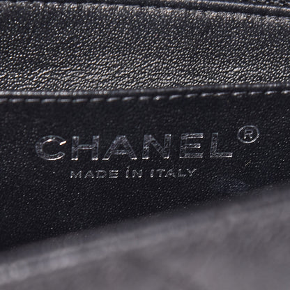 Chanel Crumpled Calfskin Quilted Mini Square Flap So Black 8 of 11