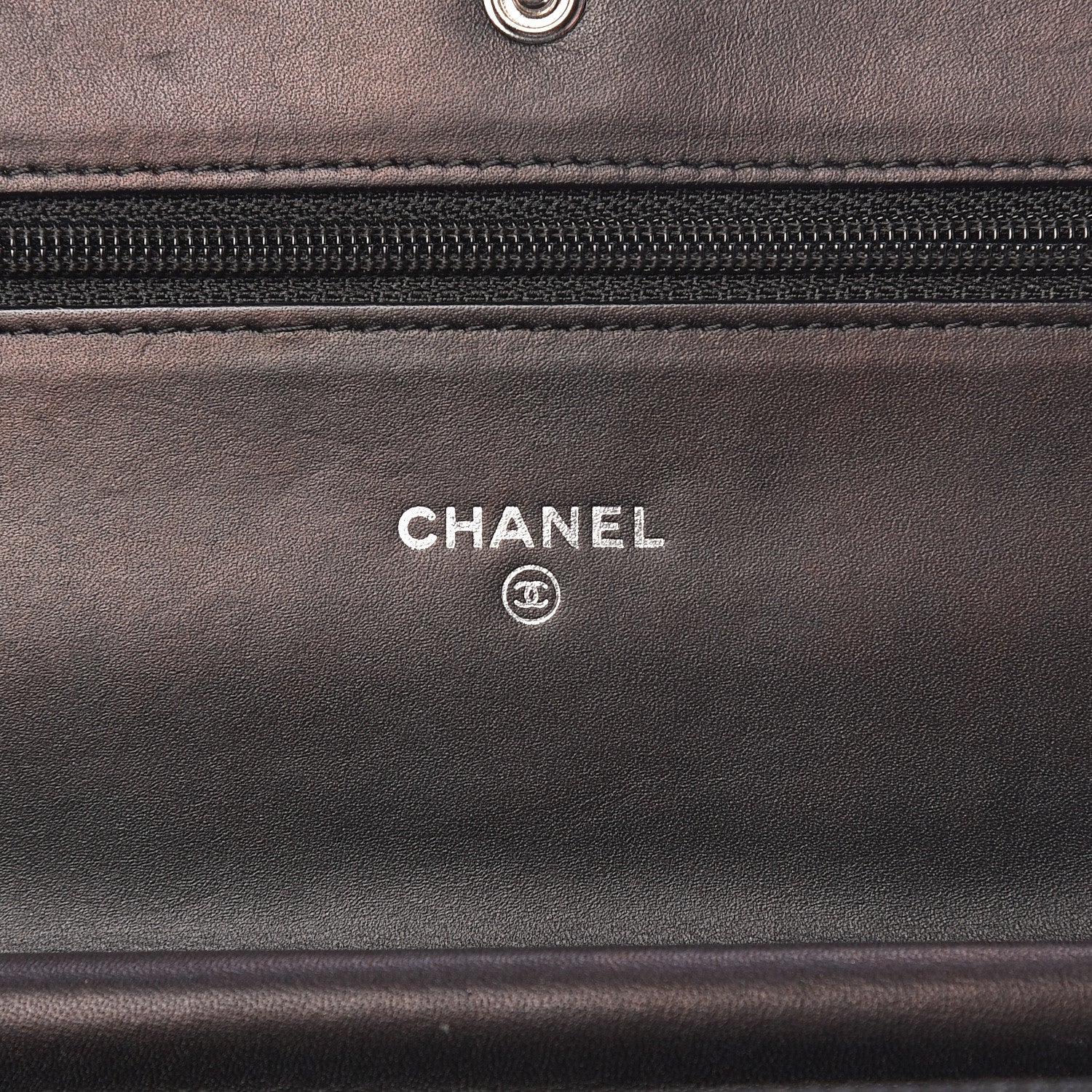 Chanel Patent Quilted Brilliant Wallet On Chain WOC Black 6 of 15