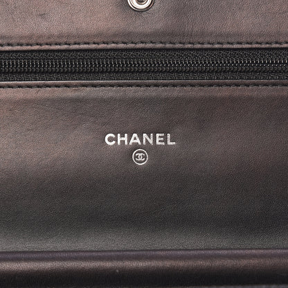Chanel Patent Quilted Brilliant Wallet On Chain WOC Black 6 of 15