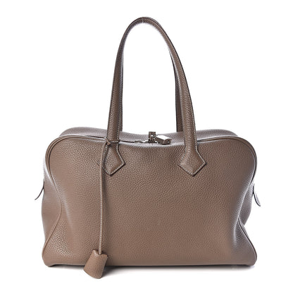 Hermes Taurillon Clemence Victoria II 35 Etoupe 1 of 12
