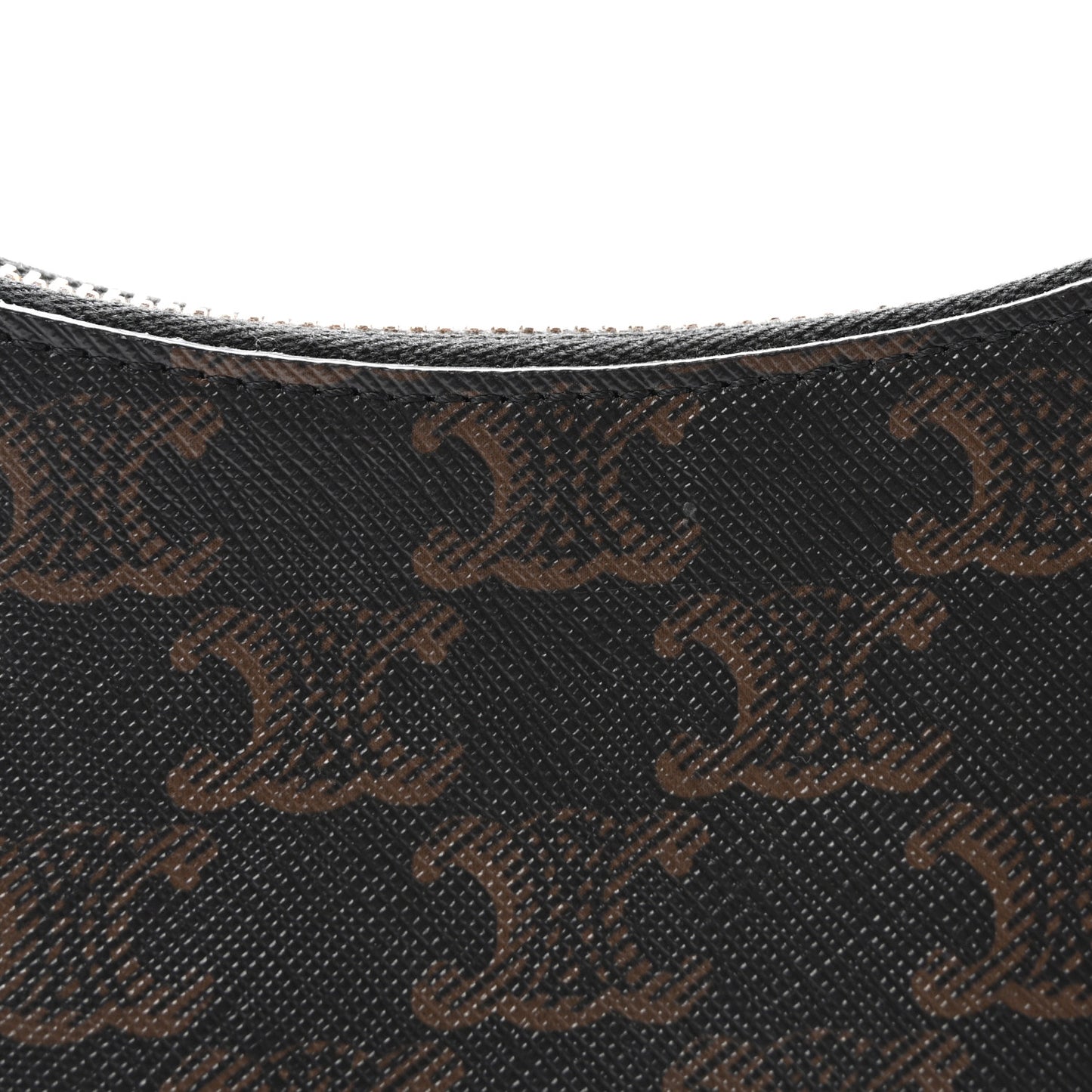 Triomphe Canvas Calfskin Ava Shoulder Bag Tan