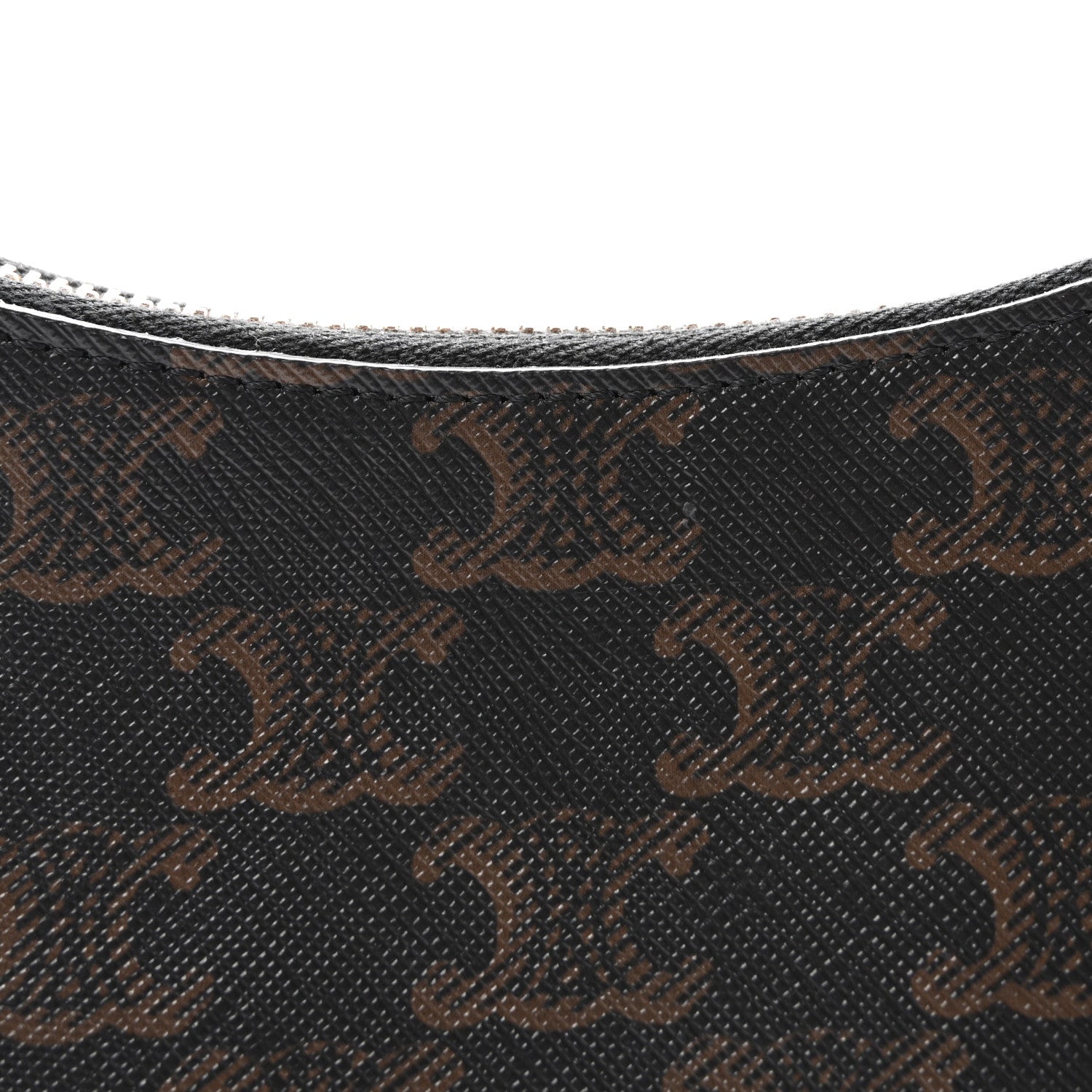 Celine Triomphe Canvas Calfskin Ava Shoulder Bag Tan 9 of 11