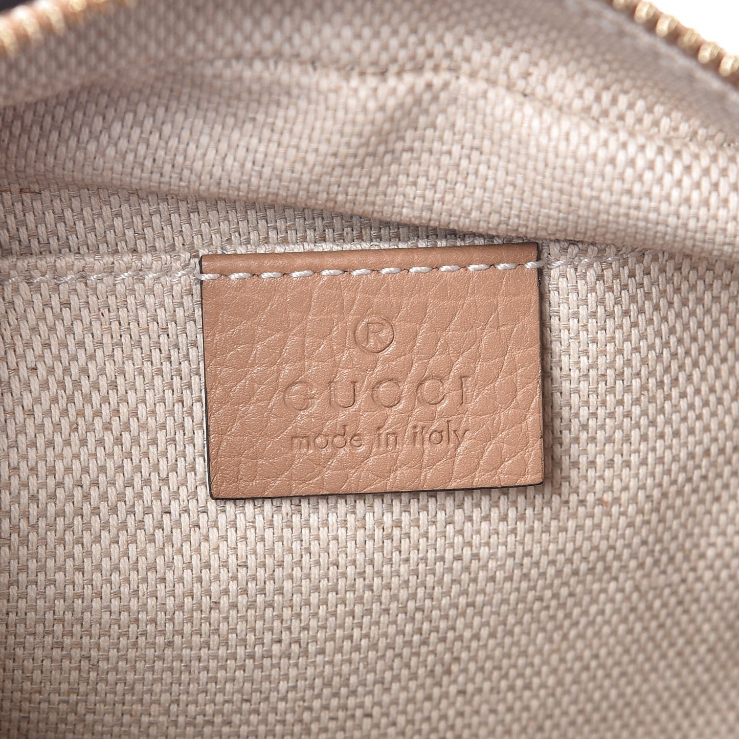 Pebbled Calfskin Small Soho Disco Bag Rose Beige