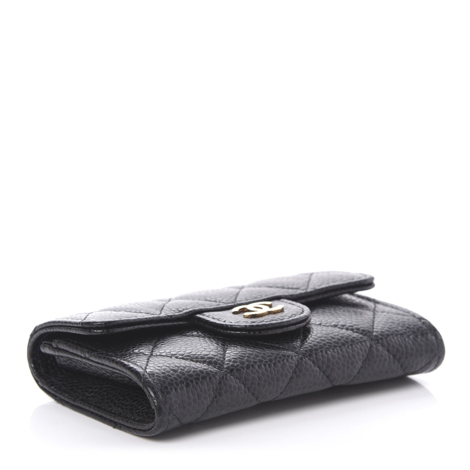 Chanel Caviar Quilted Flap Card Holder Black 4 of 12