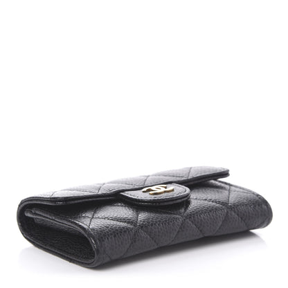 Chanel Caviar Quilted Flap Card Holder Black 4 of 12