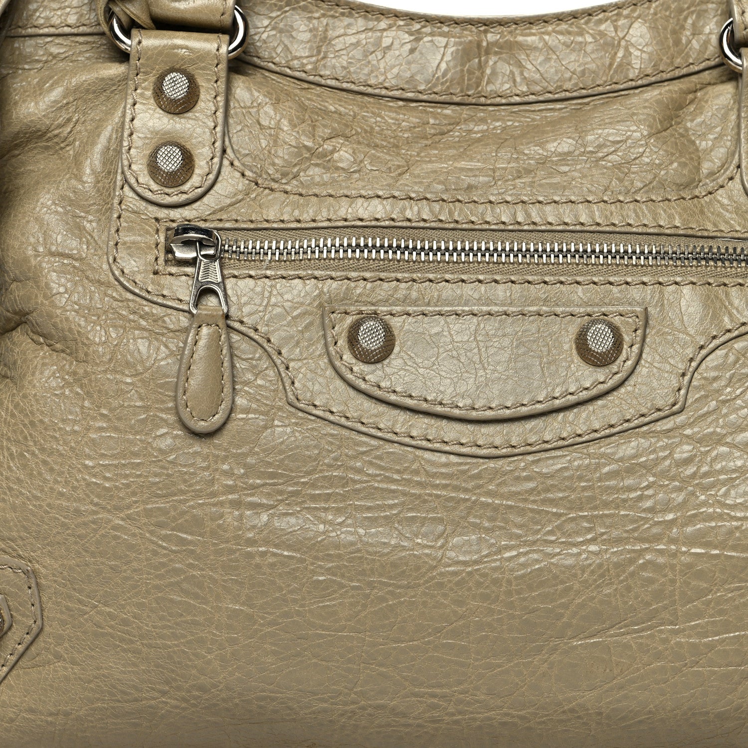 Balenciaga Agneau Giant 12 Silver Hardware City Latte Beige 8 of 14