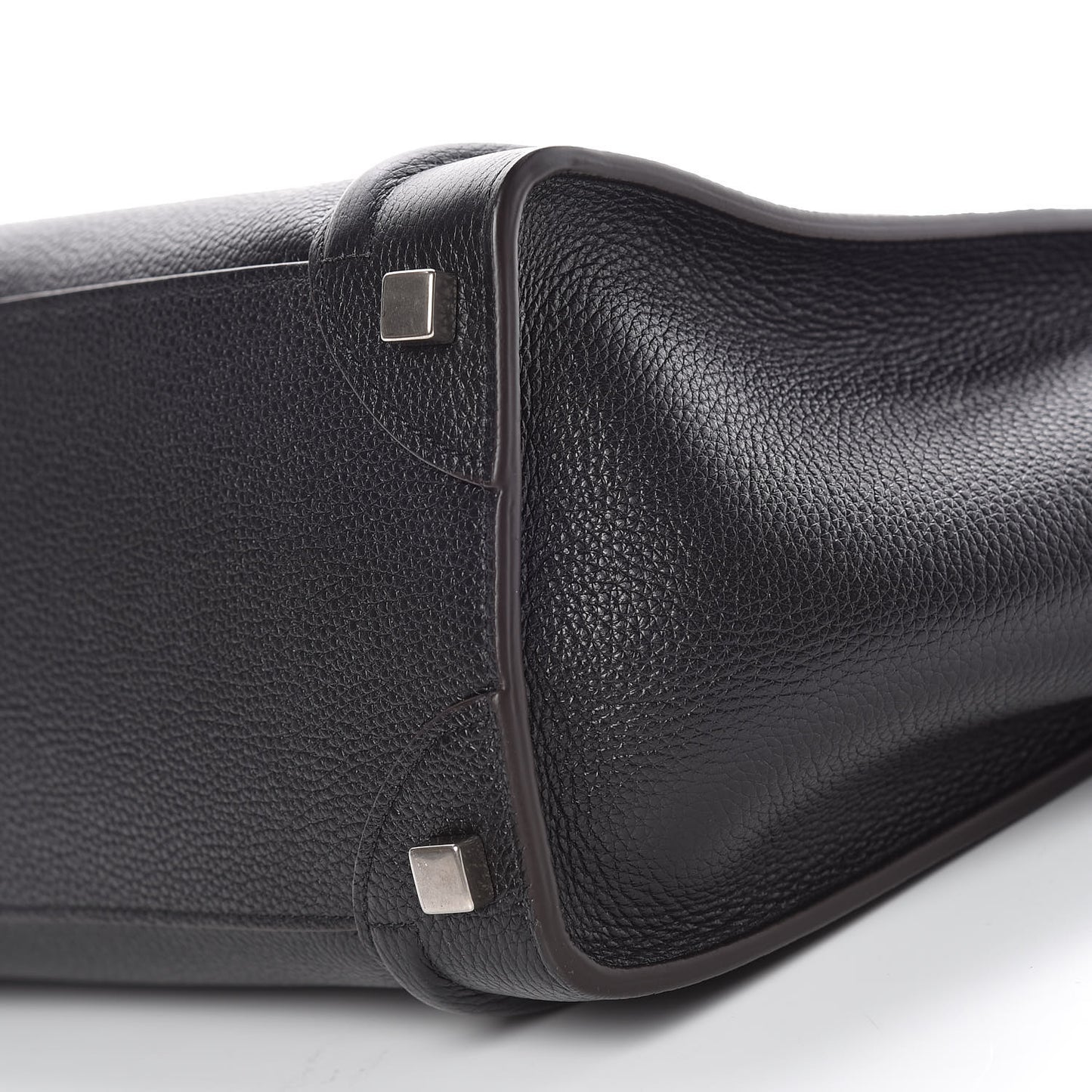 Drummed Calfskin Micro Luggage Black