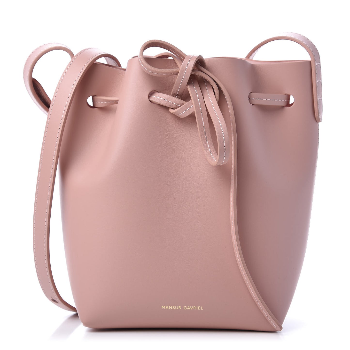 Calfskin Mini Mini Bucket Bag Blush