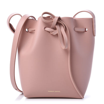 Mansur Gavriel Calfskin Mini Mini Bucket Bag Blush 1 of 10
