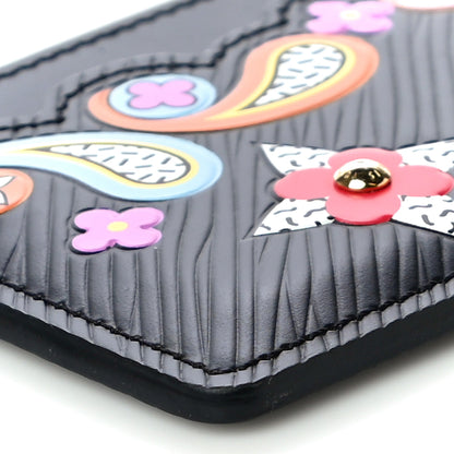 Louis Vuitton Epi Flower Remix Card Holder Black 8 of 9
