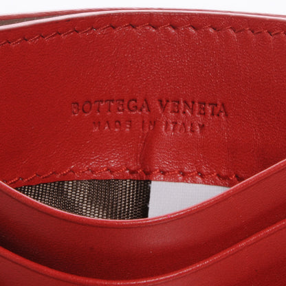 Bottega Veneta Nappa Intrecciato Woven Card Holder New Red 5 of 6